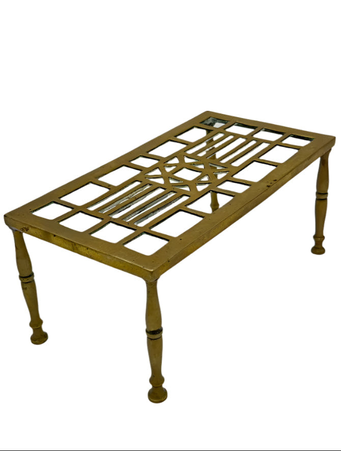 Small Antique English Brass Riser | Trivet