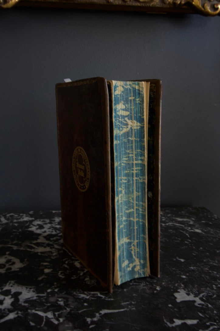 1905 "Wellington" Brown Full Leather Prize Binding Book