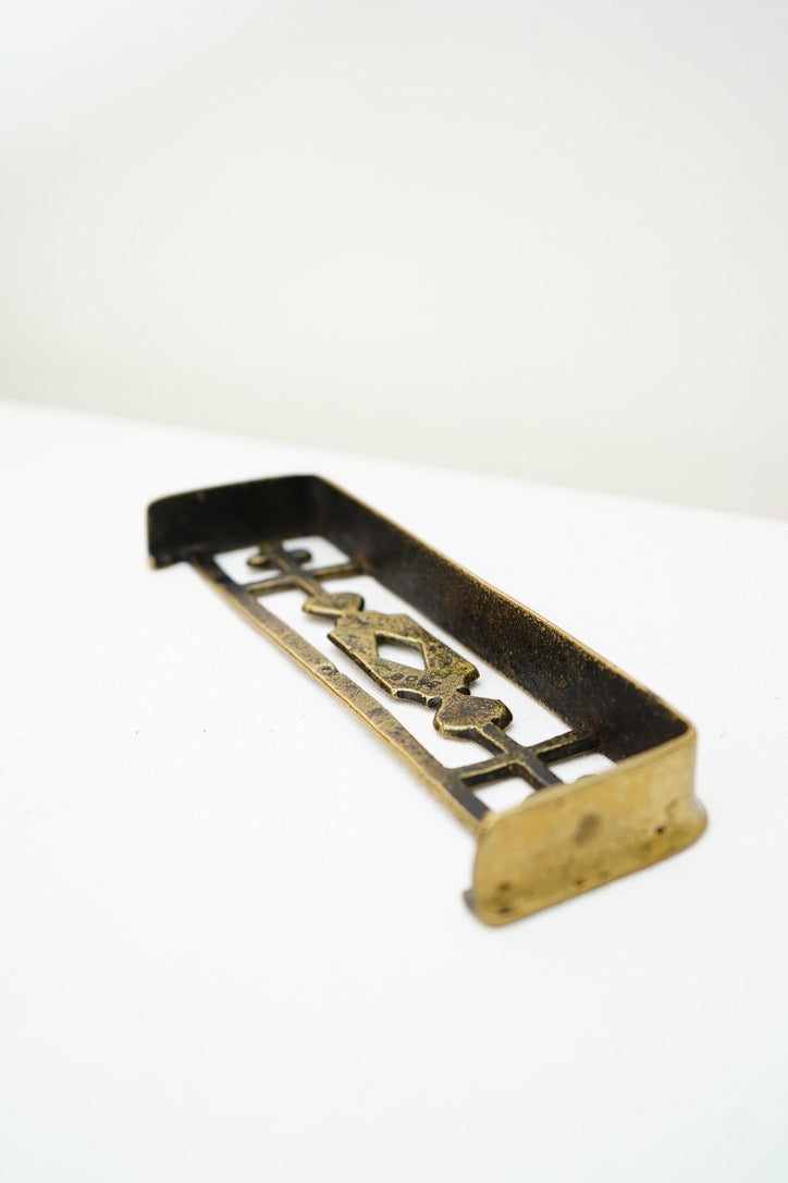 Antique English Mini Brass Riser