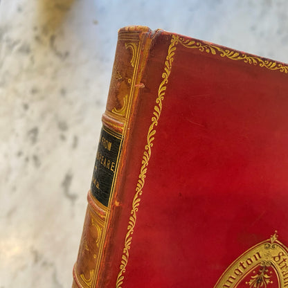 1890 Tales from Shakespeare Lamb Fine Red Calf Prize Binding