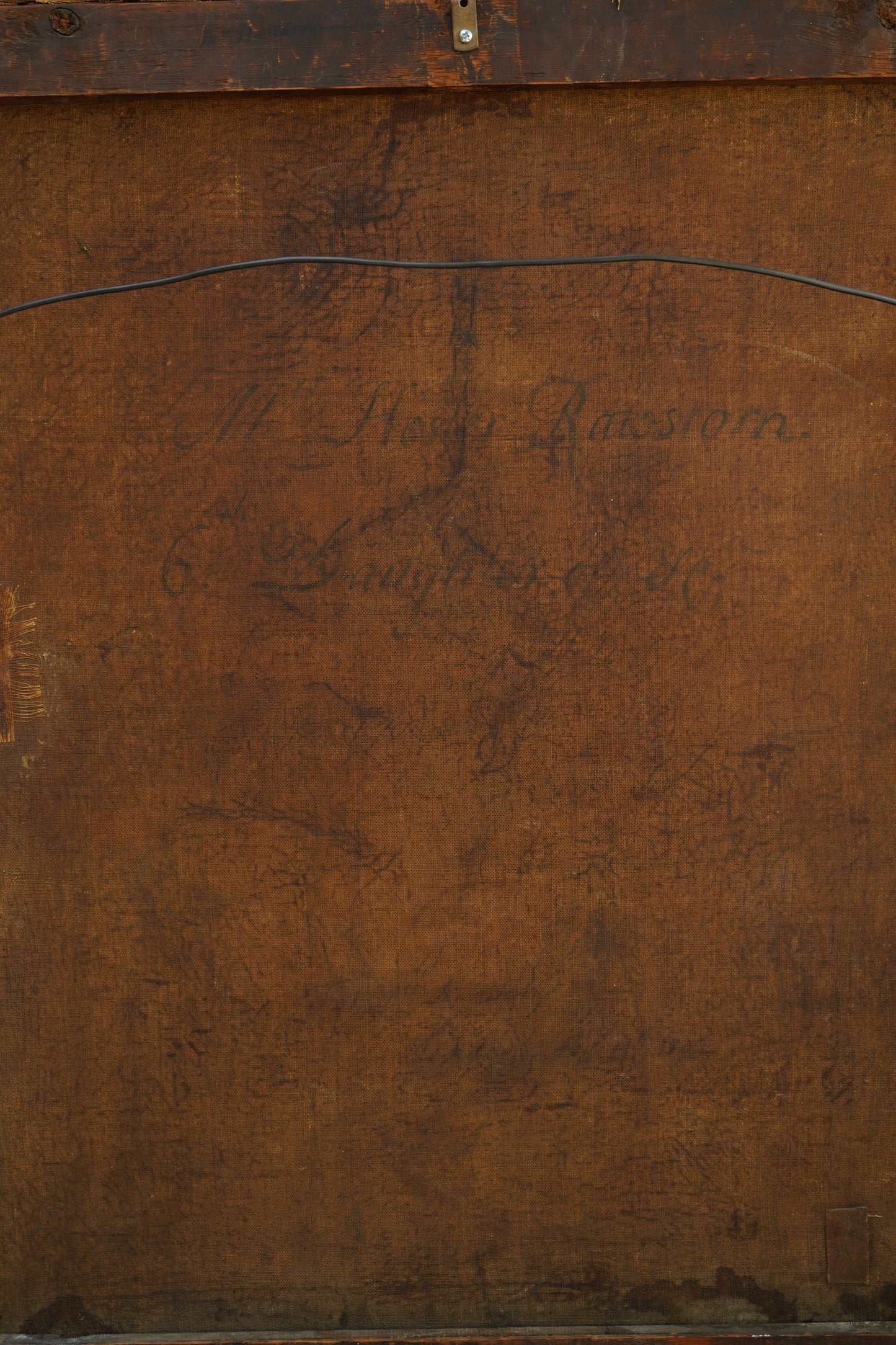 18th Century Georgian Portrait Oil on Canvas Painting, c. 1720–1740