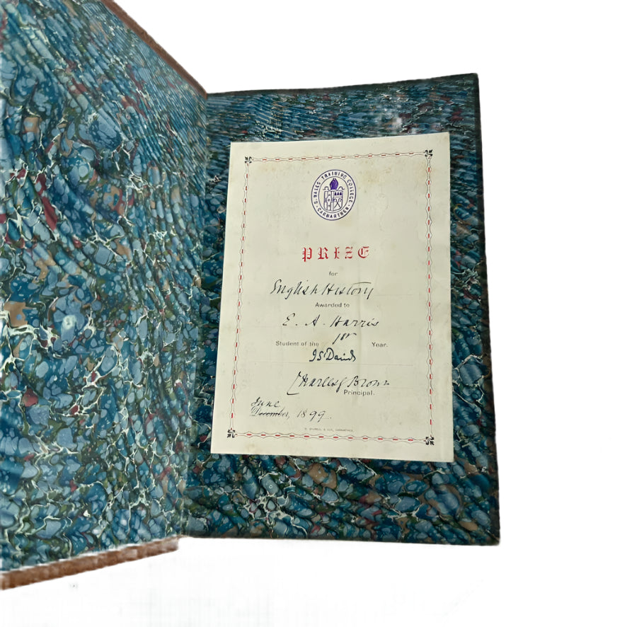 1897 "The Life of Napoleon Buonaparte" Brown Full Prize Binding Leather Book