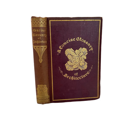 1882 Parker Architectural Glossary Victorian Gilt Cloth