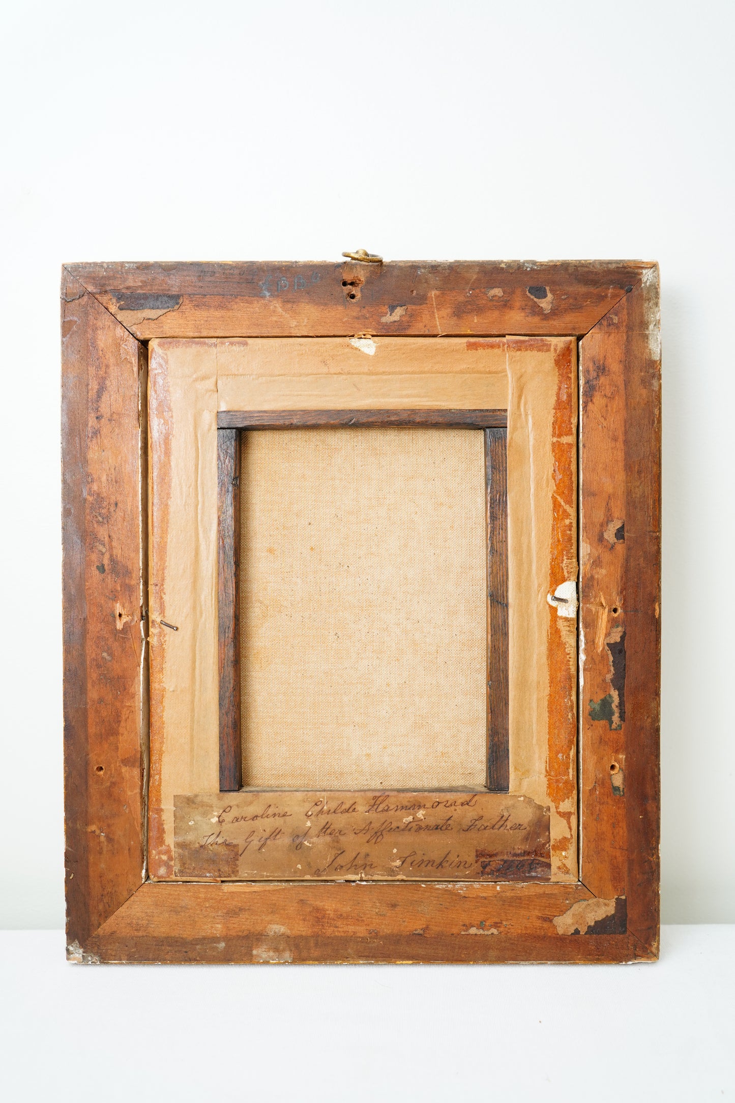 Early 19th Century British Portrait of a Woman with Inscription, Oil on Canvas