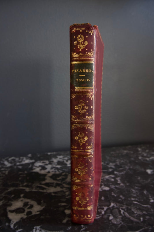 1897 Pizarro: His Adventures and Conquests by George M. Towle – Historical Biography in Fine Red Leather Binding