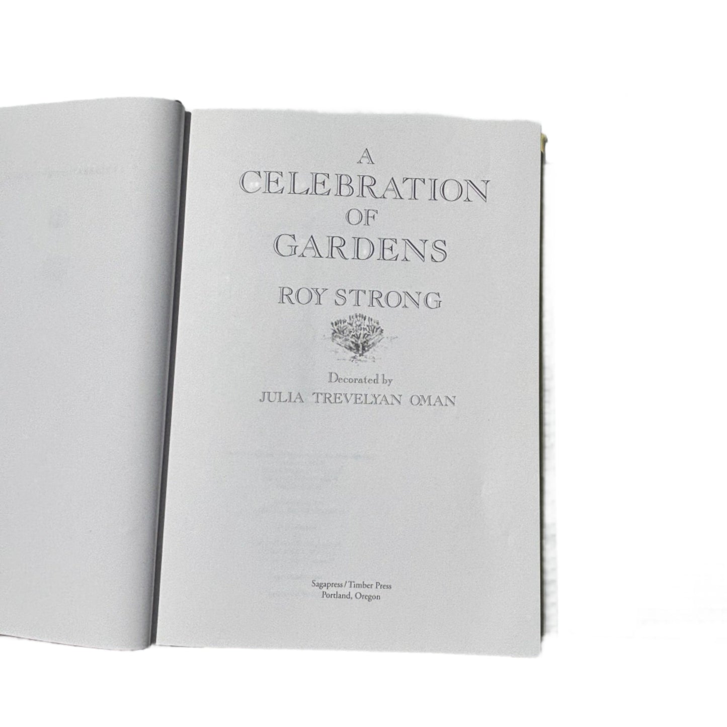 "A Celebration of Gardens" Coffee Table Book, Vintage Coffee Table Book