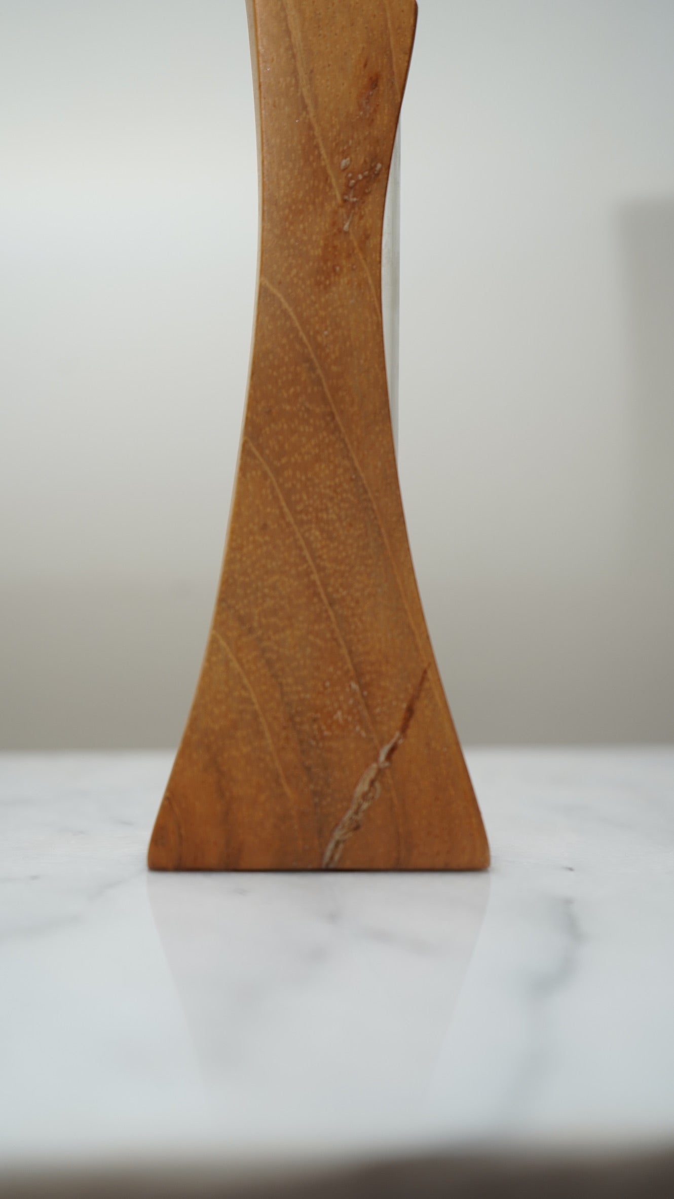 Mid-Century Modern Teak & Glass Bud Vase | Scandinavian Design, 1960s