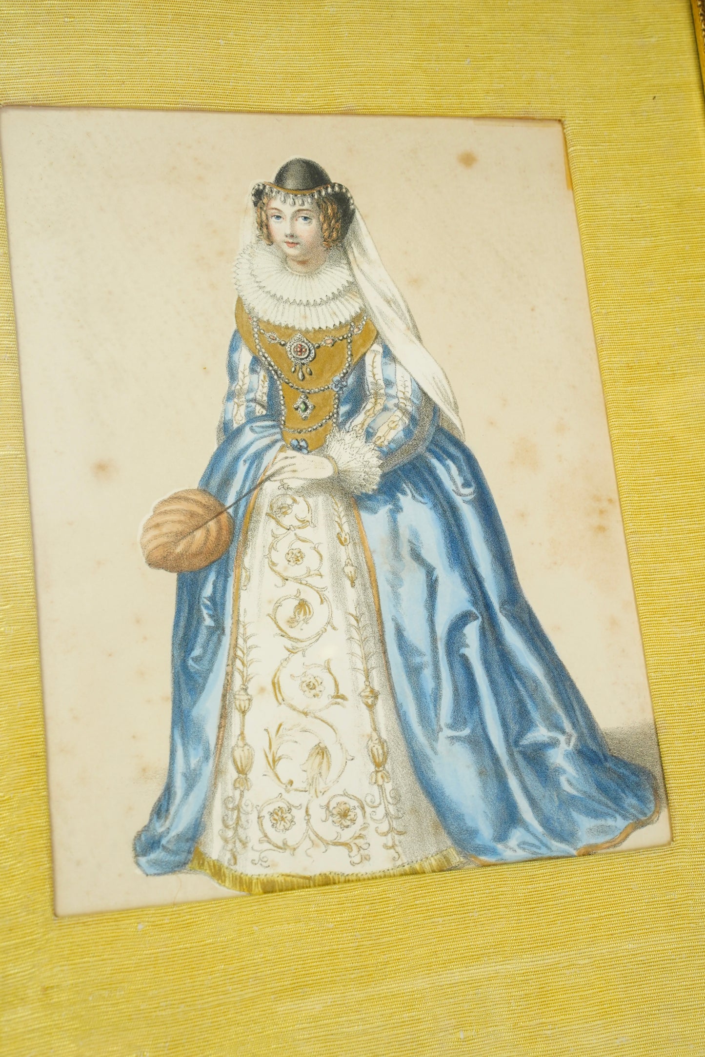 Antique English Hand-Coloured Engraved Royal Costume Plates