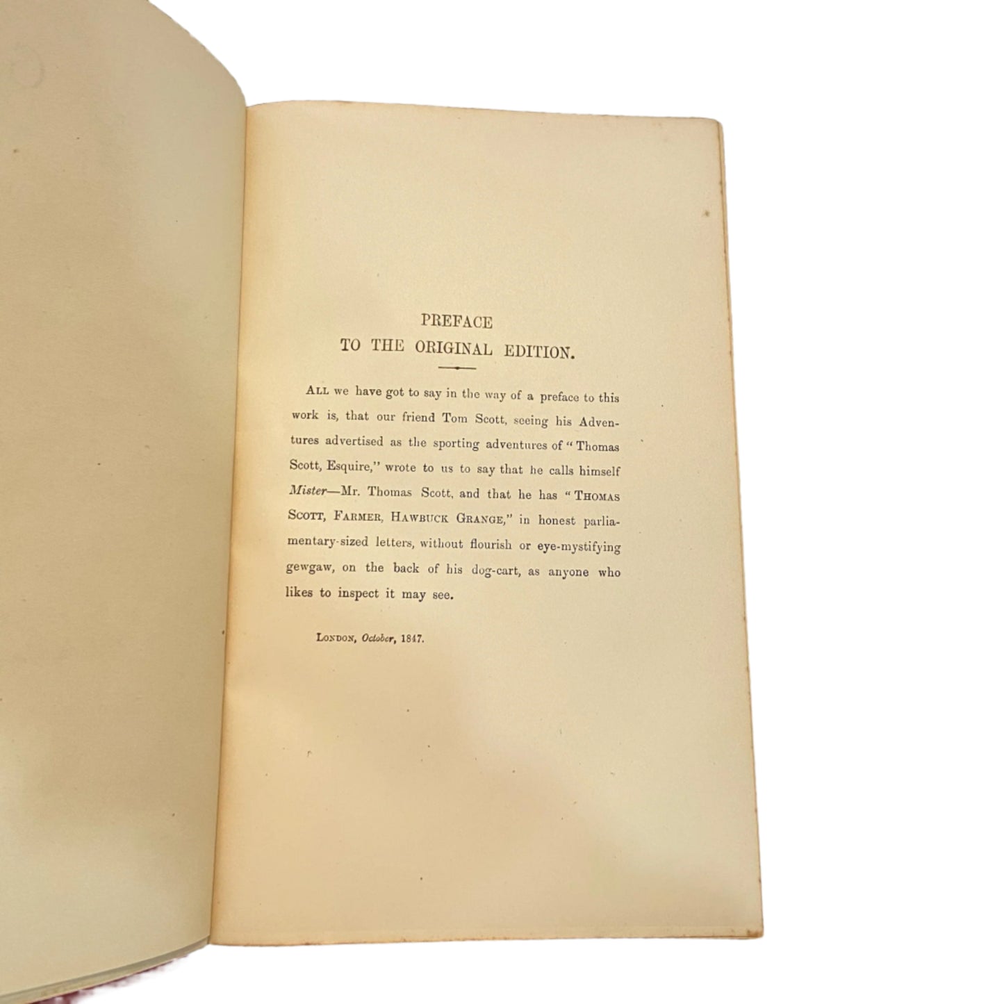 Hawbuck Grange Illustrated Sporting Novel by R.S. Surtees in Fine Red Leather Binding, Fox Hunting Humor, English Country Life