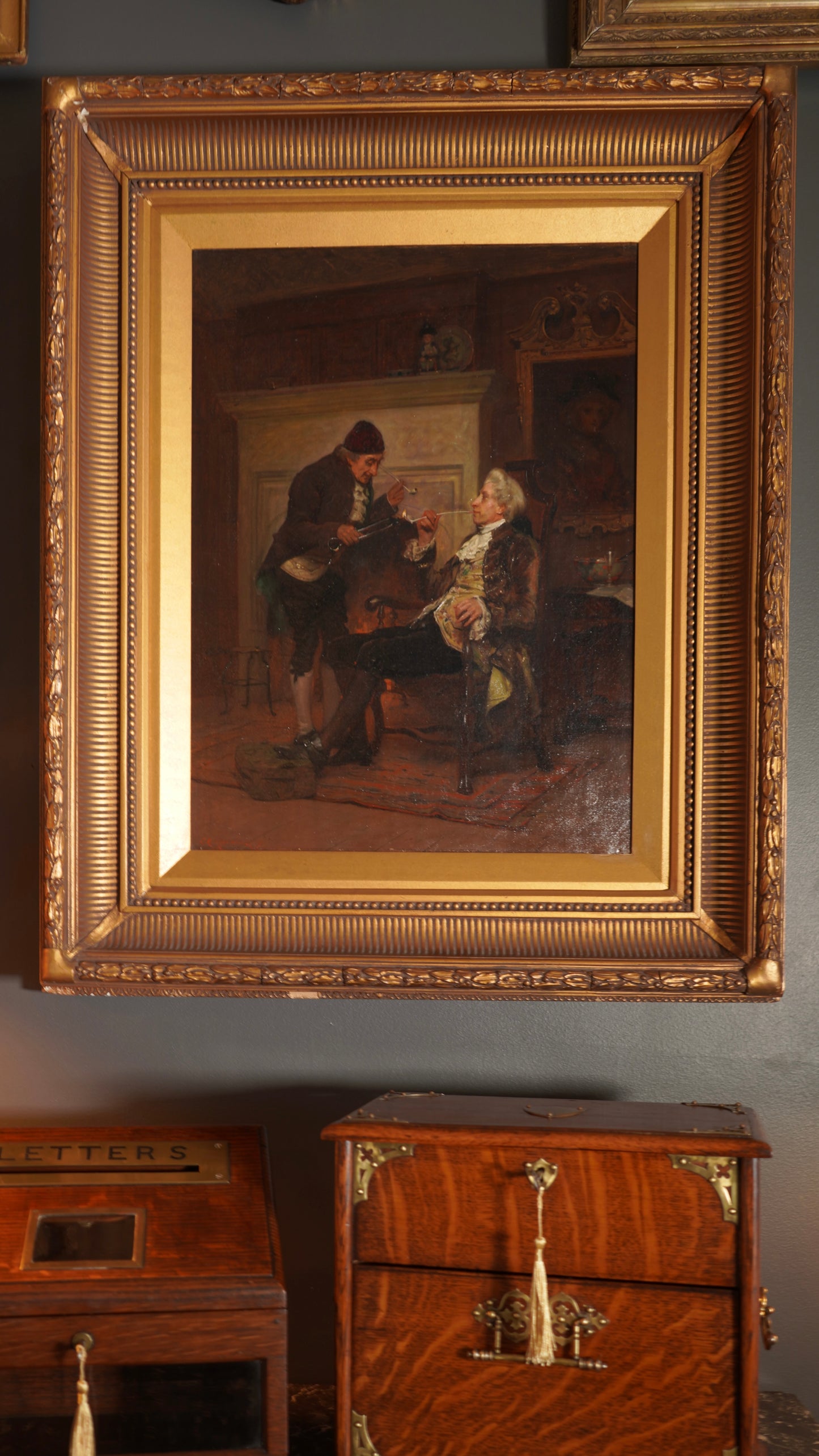 19th Century English Oil Painting by Charles Edward Marshall (1850-1928)