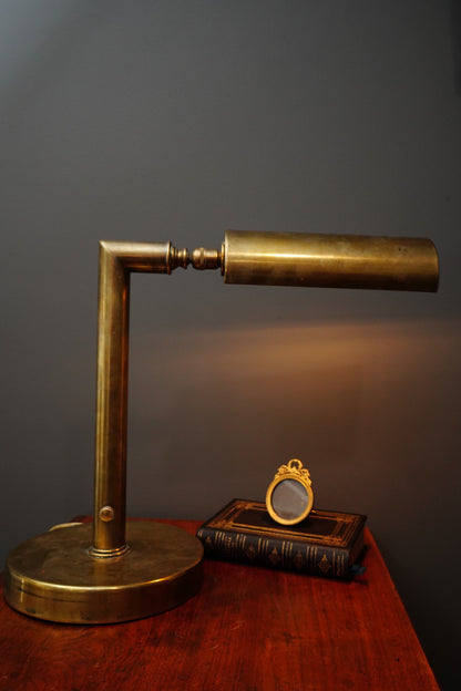 Vintage Brass Desk Lamp, Dimmable