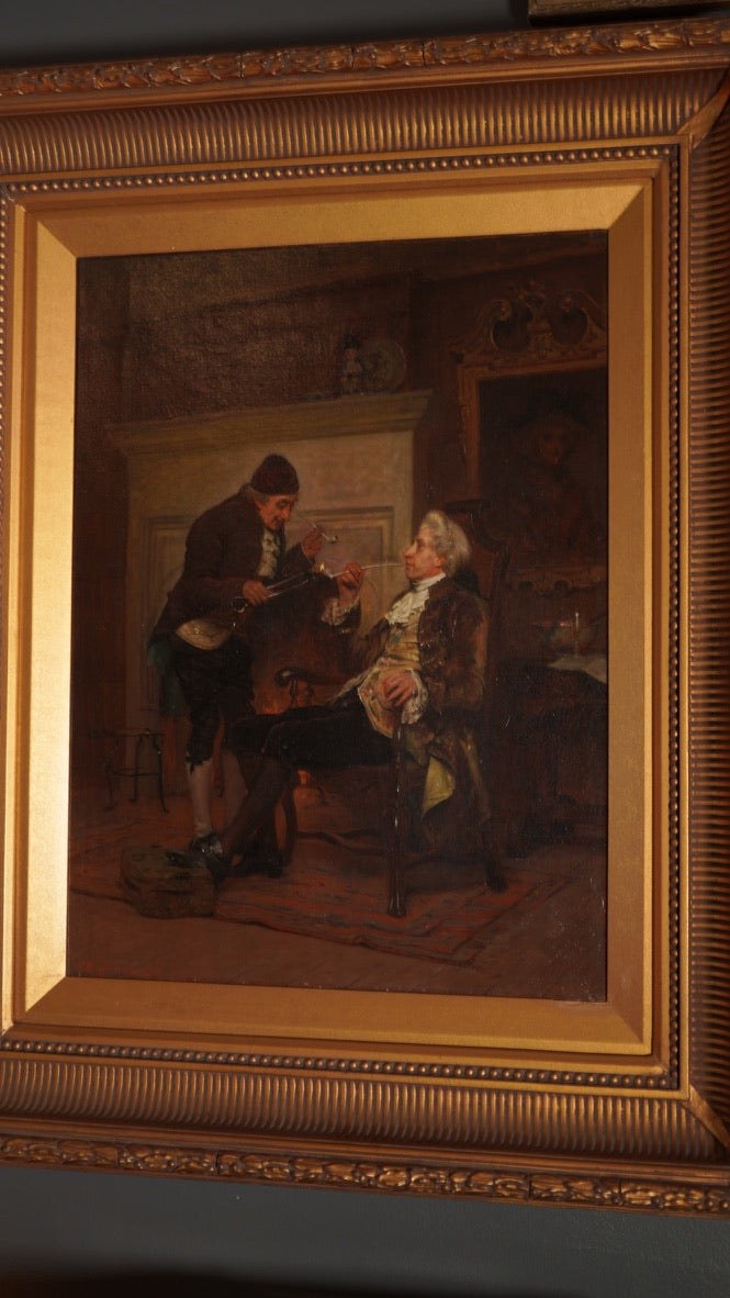 19th Century English Oil Painting by Charles Edward Marshall (1850-1928)