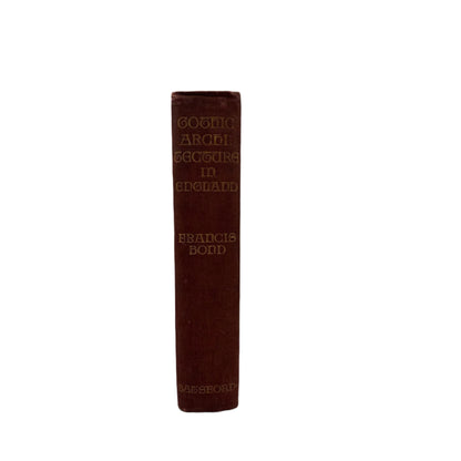 1912 Gothic Architecture in England Illustrated Architecture Book
