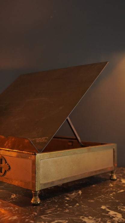 *RESERVED* Antique Brass Adjustable Bible Book Stand
