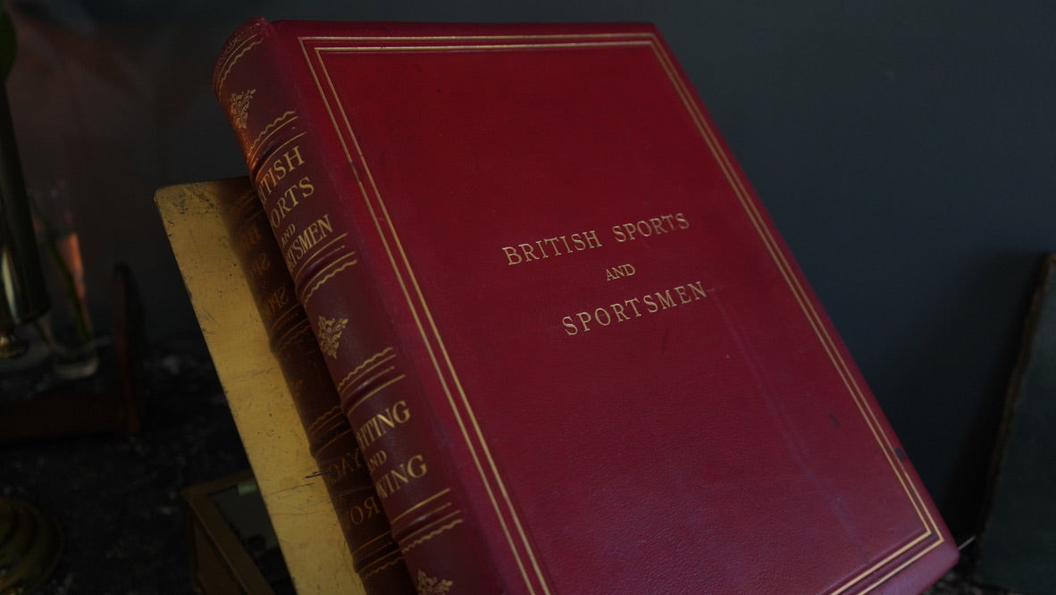 1916 “British Sports: Yachting and Rowing" XL Full Morocco Red Leather Book, First Edition