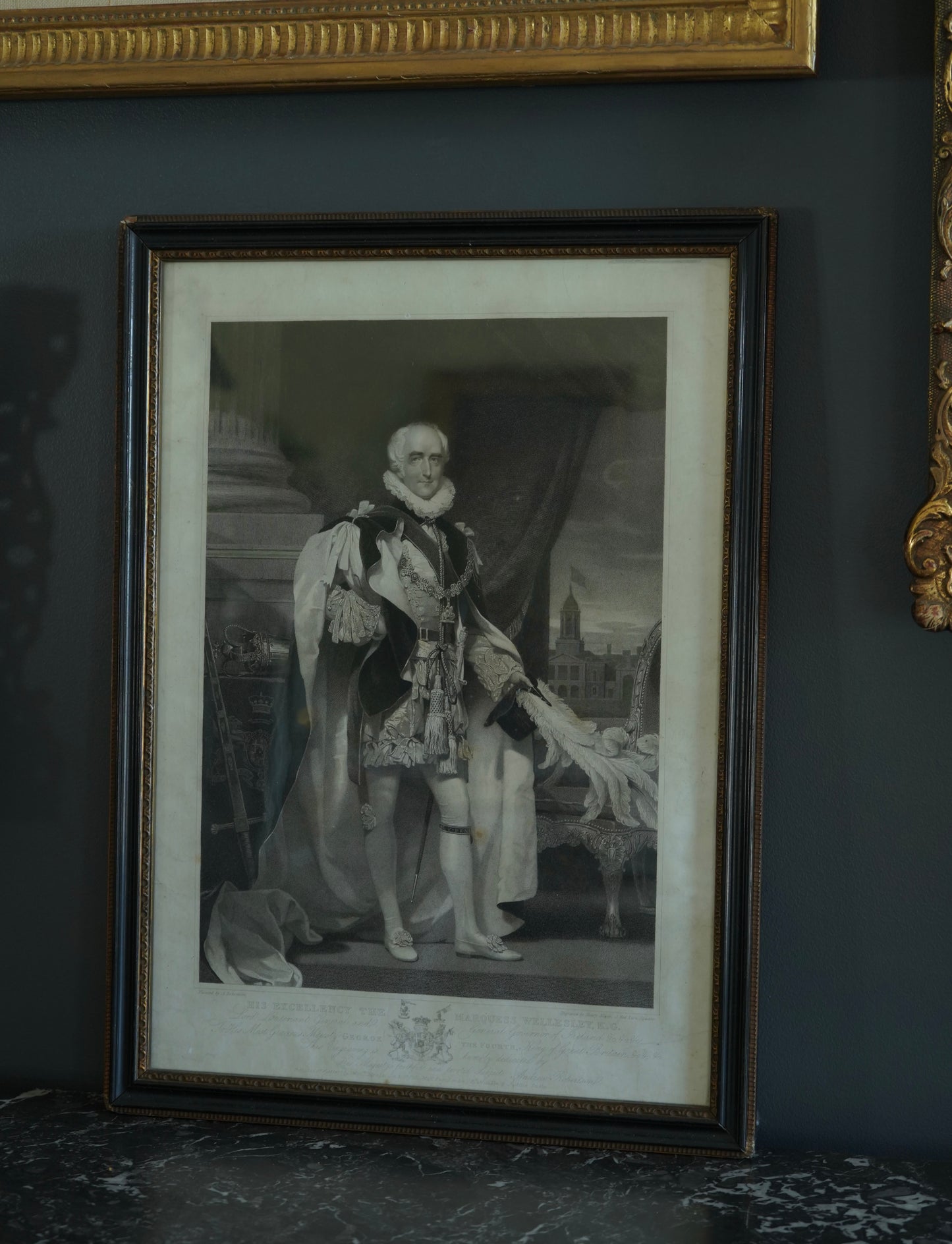 1827 Stipple Engraving "Marquess Wellesley" by Henry Meyer RBA, After Alexander Robertson