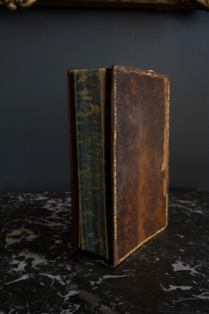 1905 "Wellington" Brown Full Leather Prize Binding Book