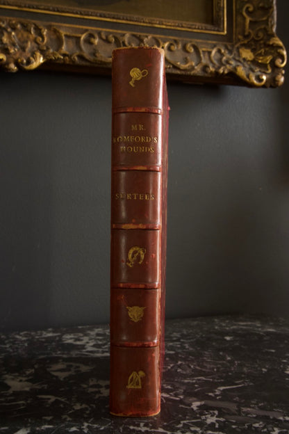 Mr. Romford's Hounds Surtees Half Red Leather Book