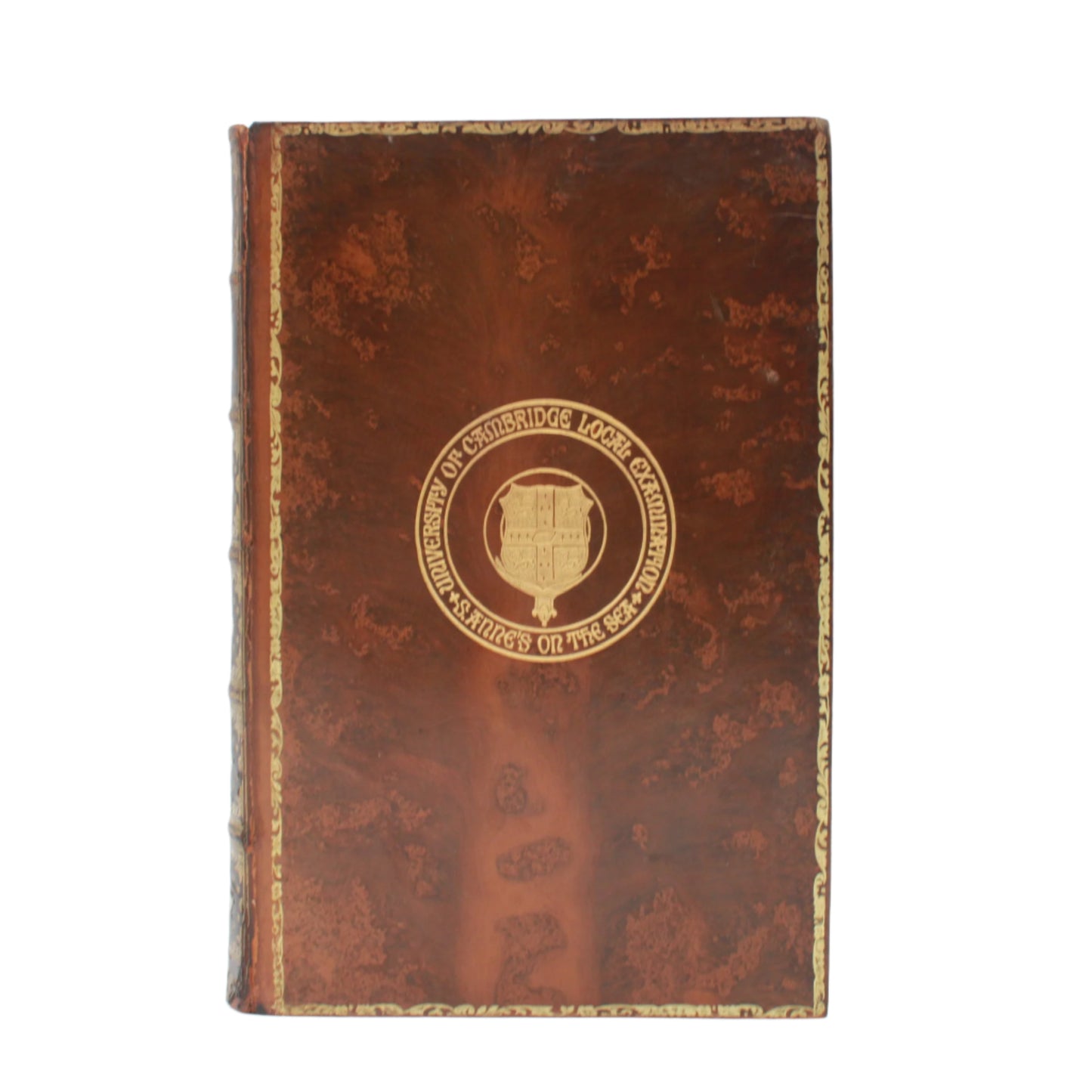 1896 "Prose Masterpieces from Modern Essayists" Brown Full Leather Book