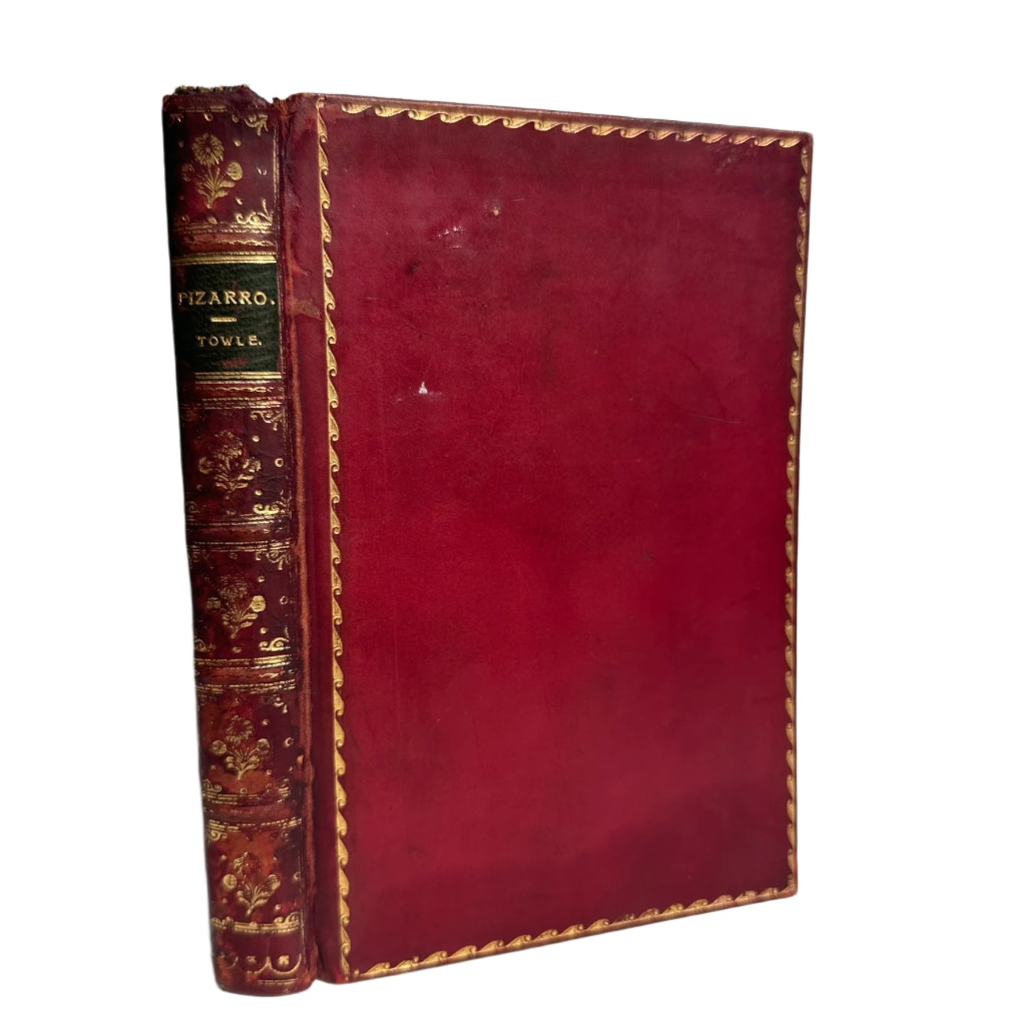 1897 Pizarro: His Adventures and Conquests by George M. Towle – Historical Biography in Fine Red Leather Binding