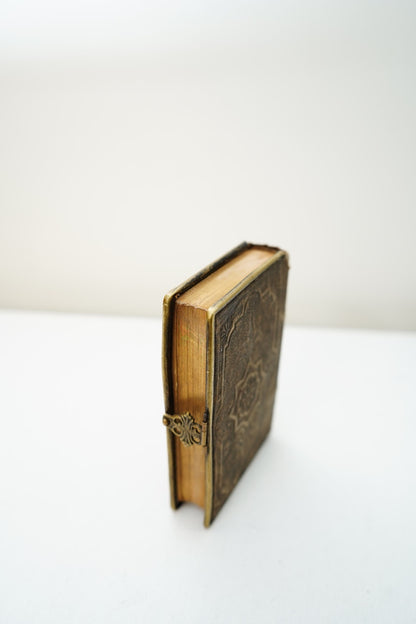 Miniature French Catholic Prayer Book Recueil de Prières Miniature with Clasp and Gilt Edges