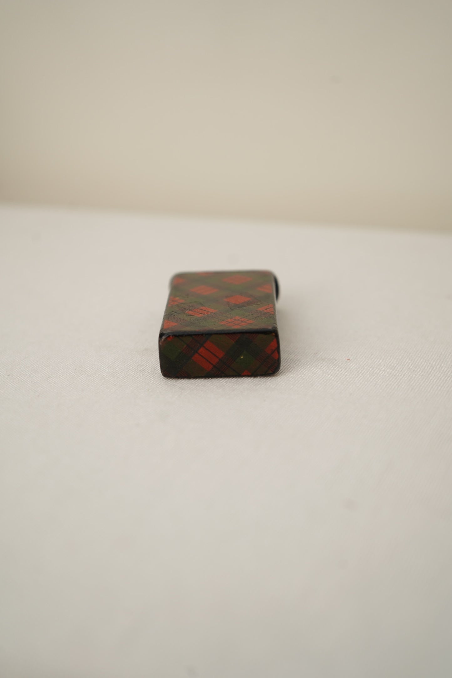 Victorian Scottish Tartanware Sliding Stamp Box, c. 1860–1890