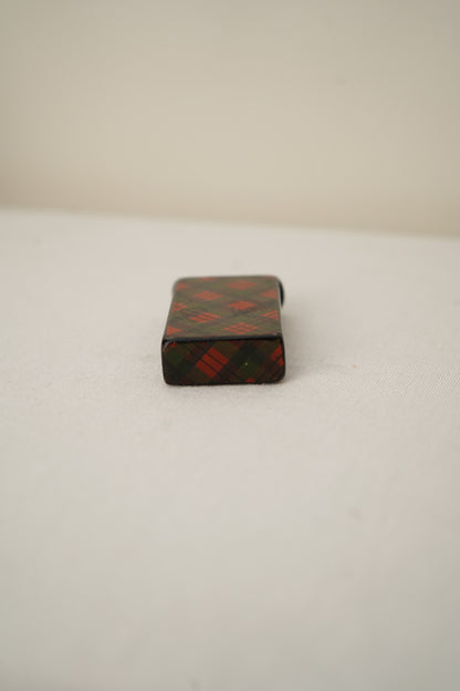 Victorian Scottish Tartanware Sliding Stamp Box, c. 1860–1890