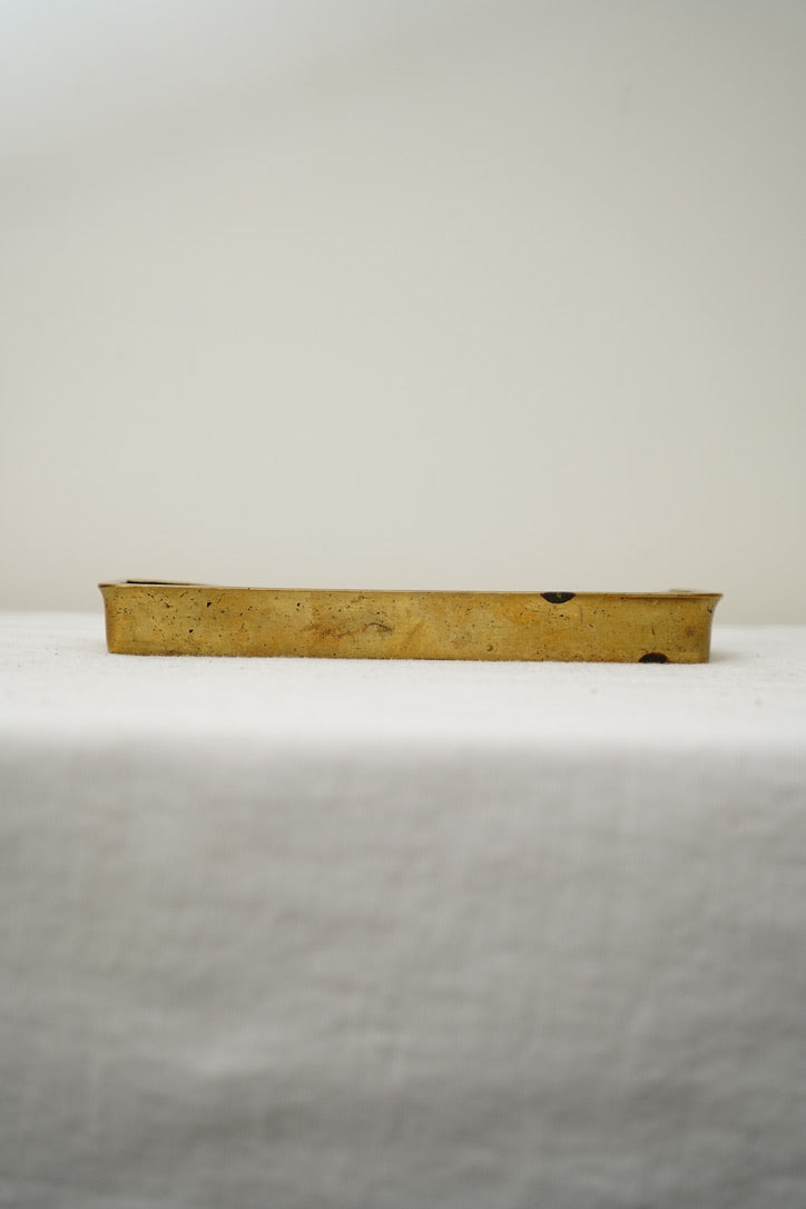 Antique English Mini Brass Riser