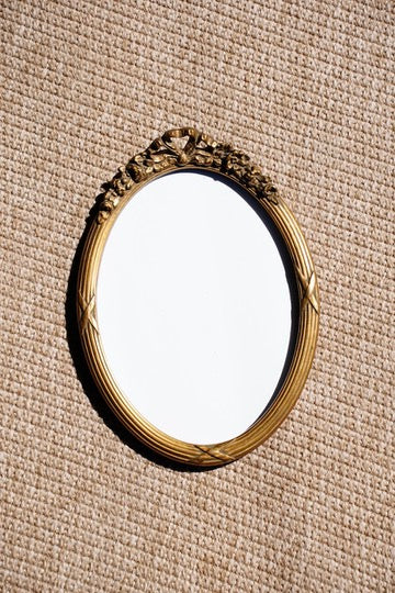 Antique Louis XVI Style Giltwood Oval Picture Frame
