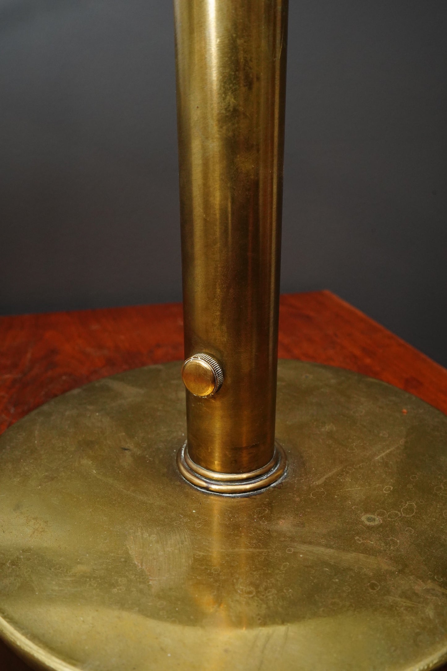 Vintage Brass Desk Lamp, Dimmable