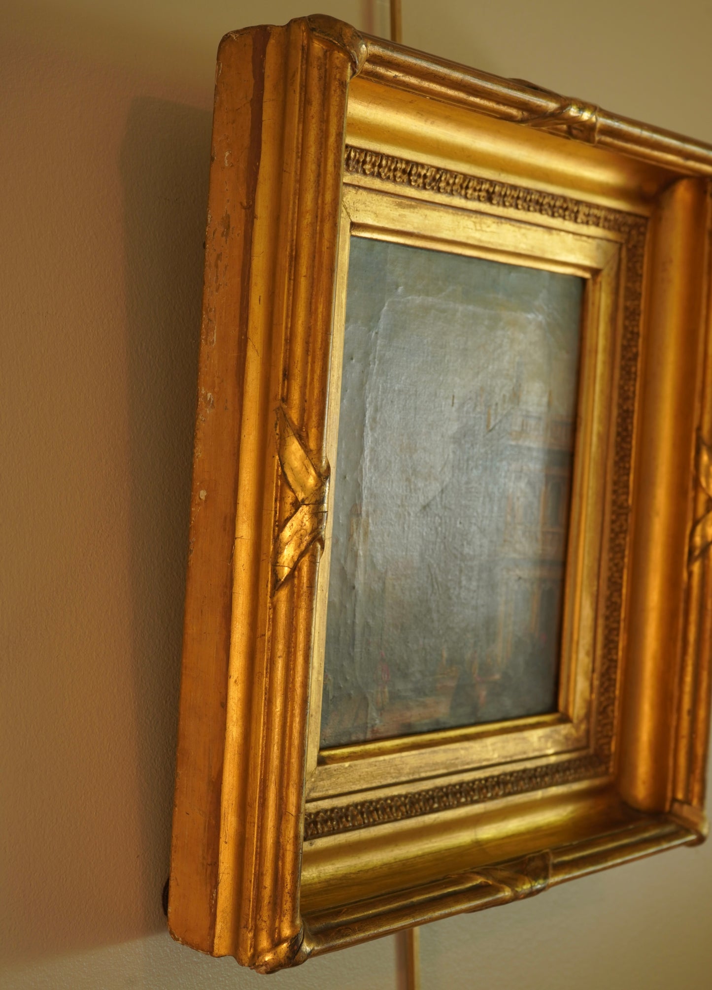 Early 19th Century Venetian School Oil Painting “The Doge’s Palace” | Antique Grand Tour Artwork in Gilt Frame