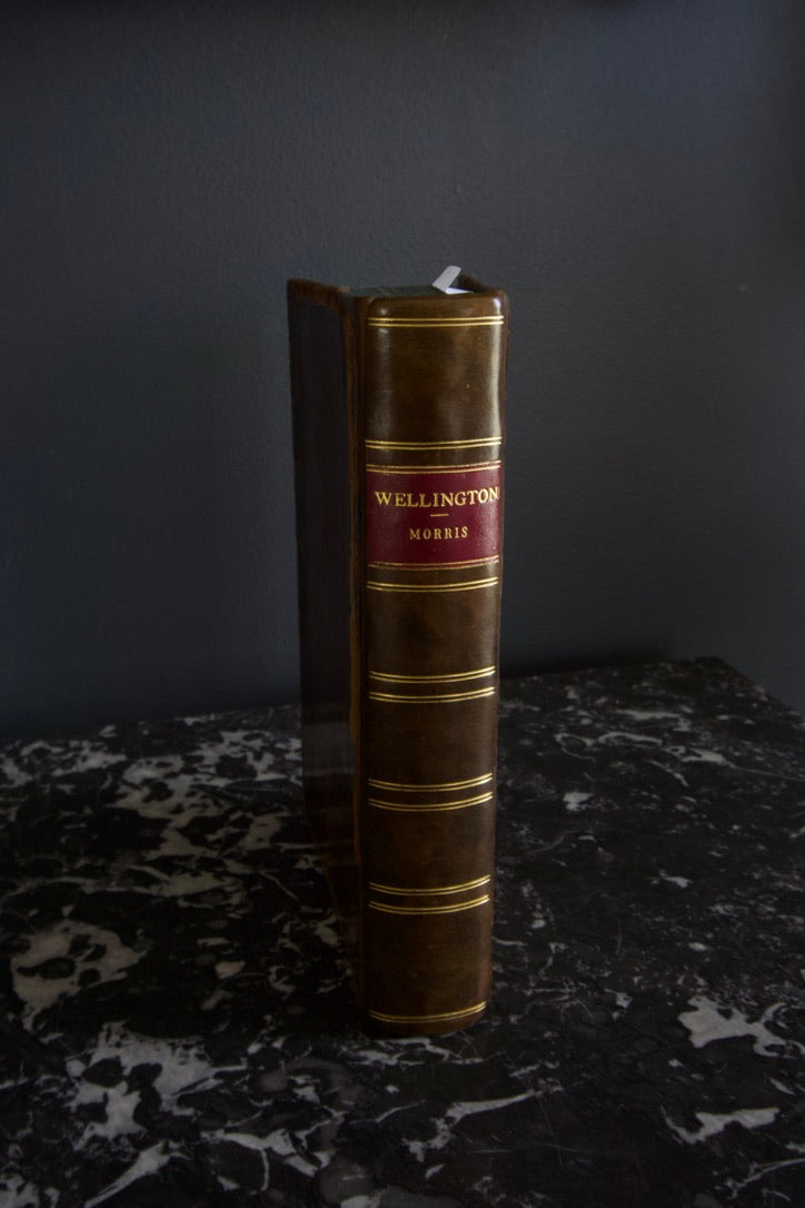 1905 "Wellington" Brown Full Leather Prize Binding Book