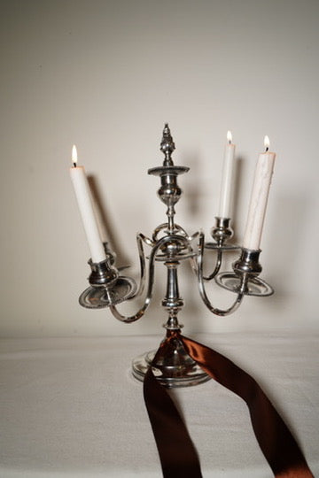 Eureka Silver Co. Quadruple-Plated Five-Arm Candelabrum, c. 1890–1910