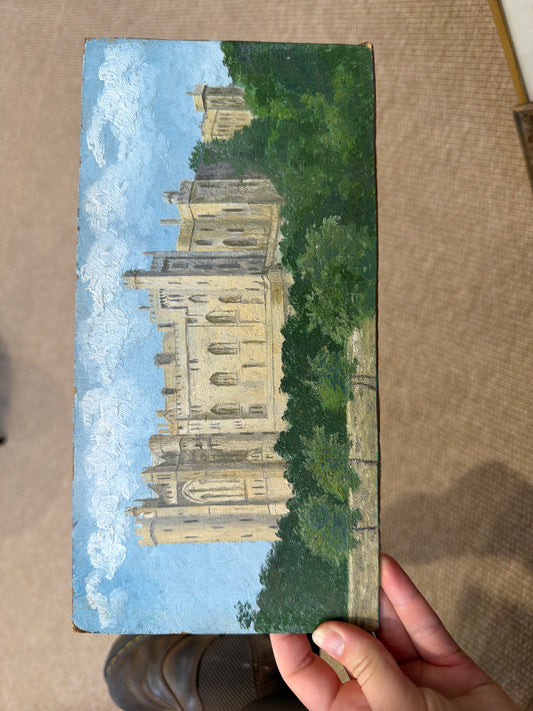 Antique English Oil Painting, Arundel Castle West Sussex, Circa 1900