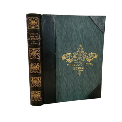 1908 Old Testament Stories Prize Binding Art Nouveau Leather