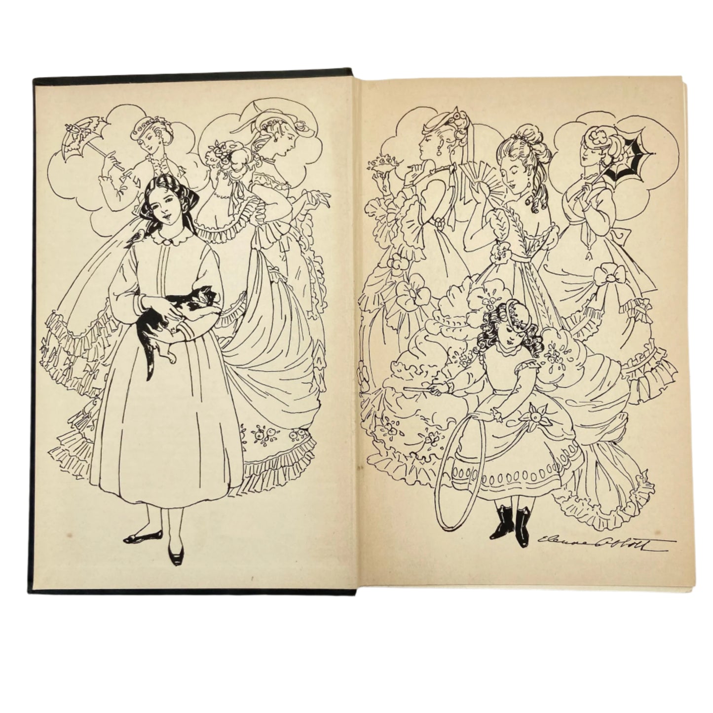 1926 "An Old-Fashioned Girl" Victorian Cloth Book