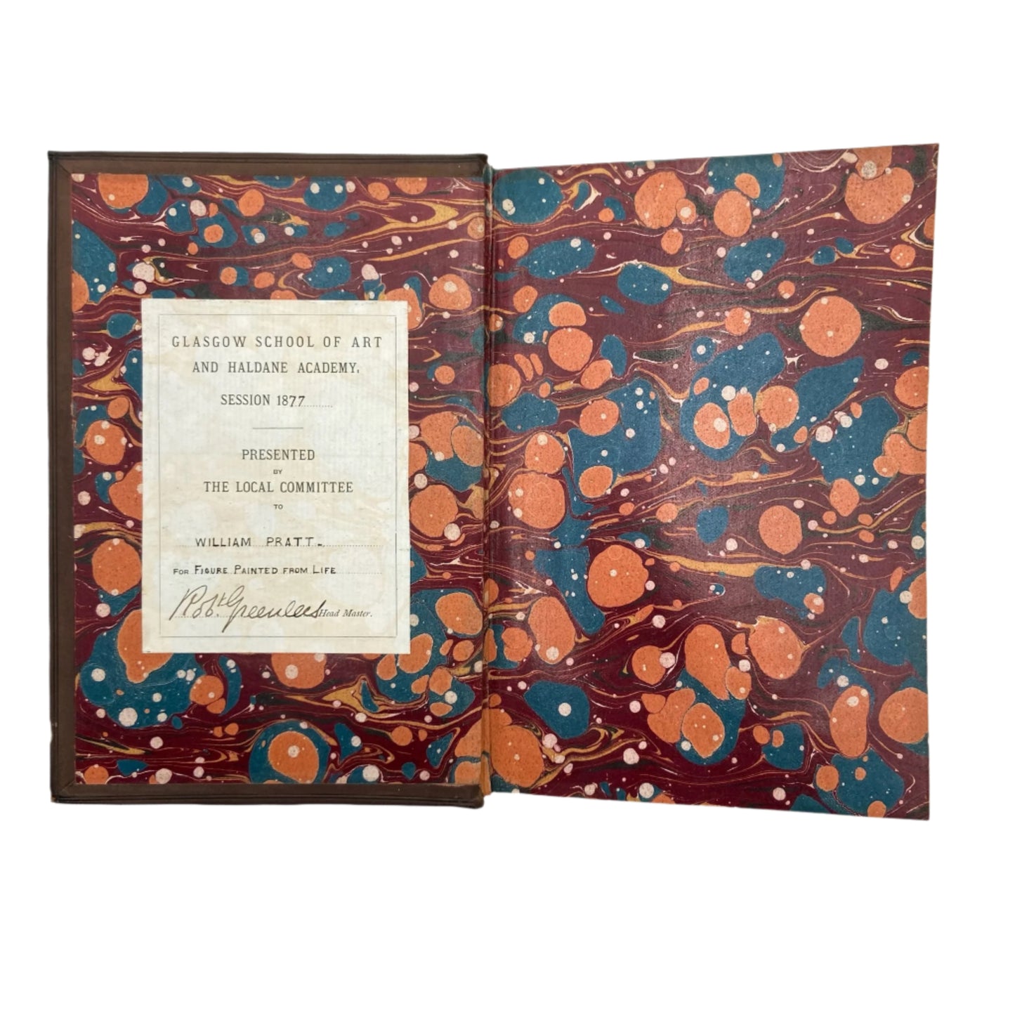 1872 " The Early Flemish Painters: Notices of Their Lives and Works" Full Leather Book