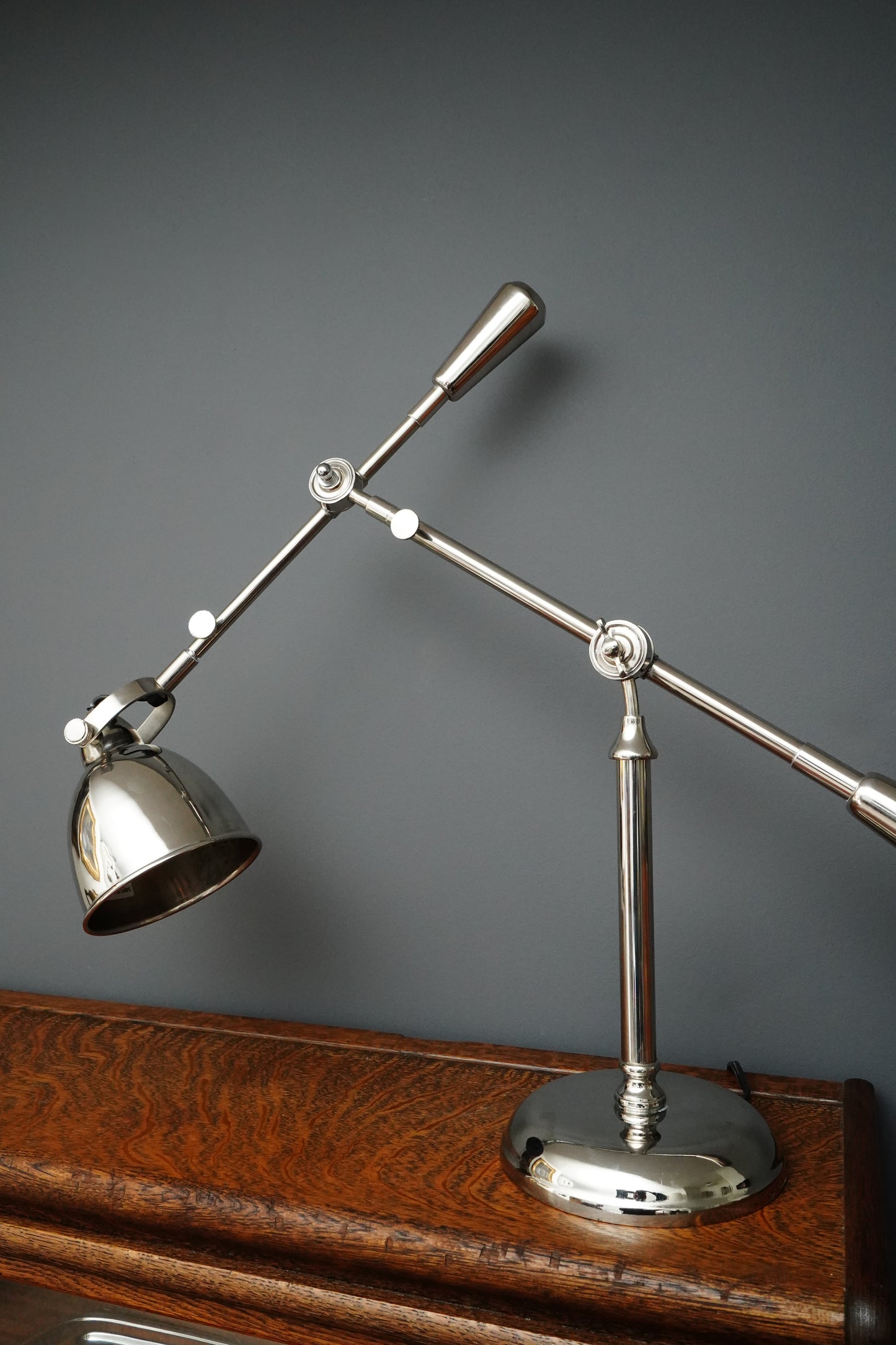 Chrome Adjustable Articulating Desk Lamp