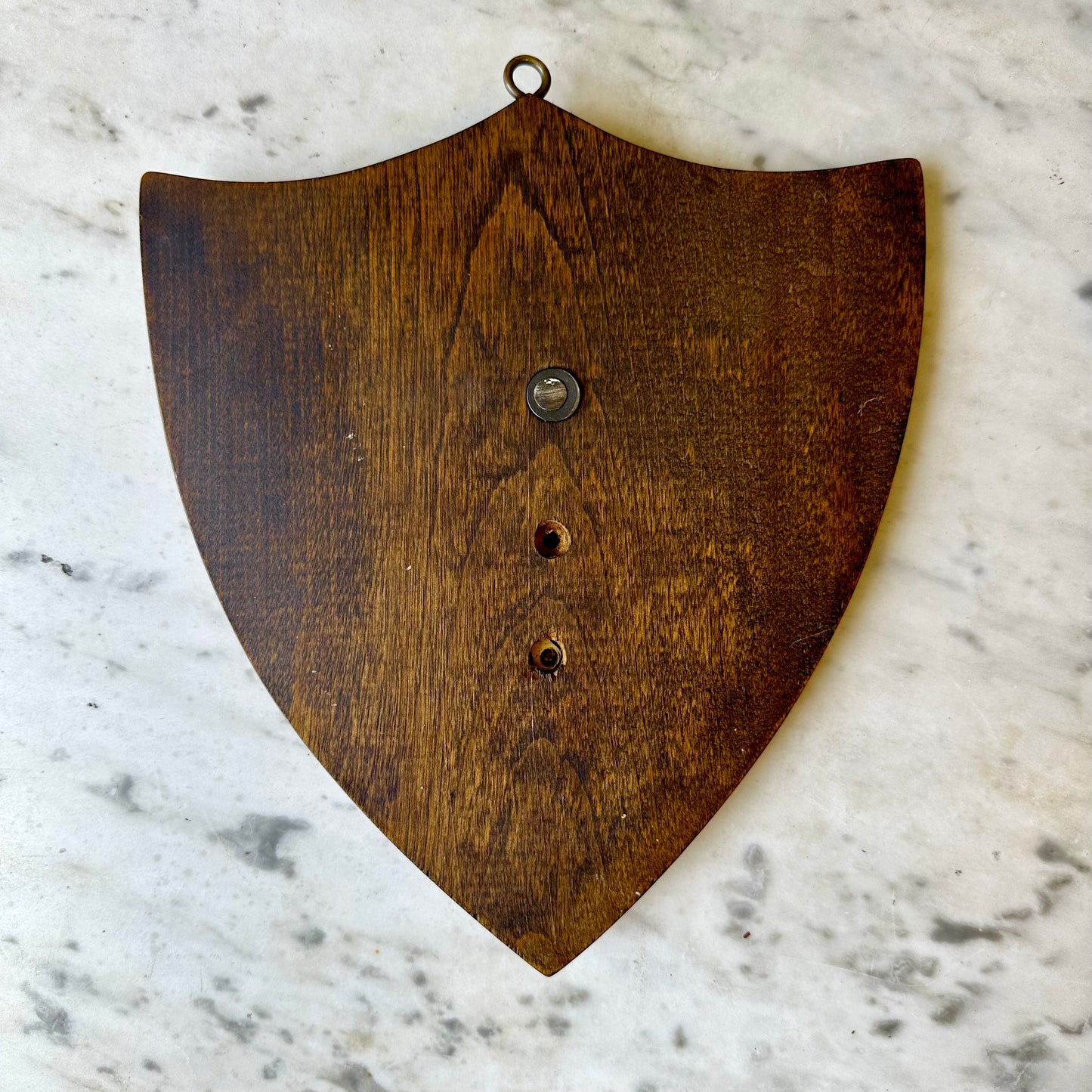 Vintage Kappa Psi Fraternity Brass Crest Plaque on Shield Backing