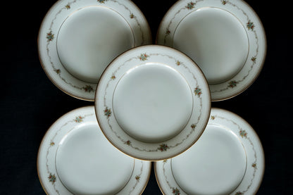 Mid-Century Noritake ‘Joanne’ Bone China Side Plates (Set of 5)