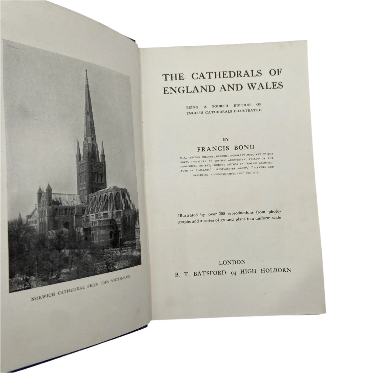 "The Cathedrals of England and Wales" Blue Cloth Book