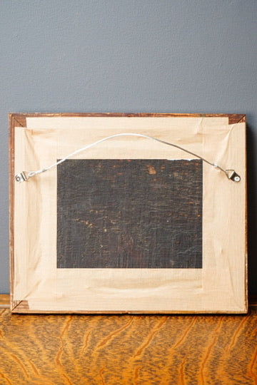 19th Century Moonlit Harbor Oil Painting on Panel After Petrus van Schendel