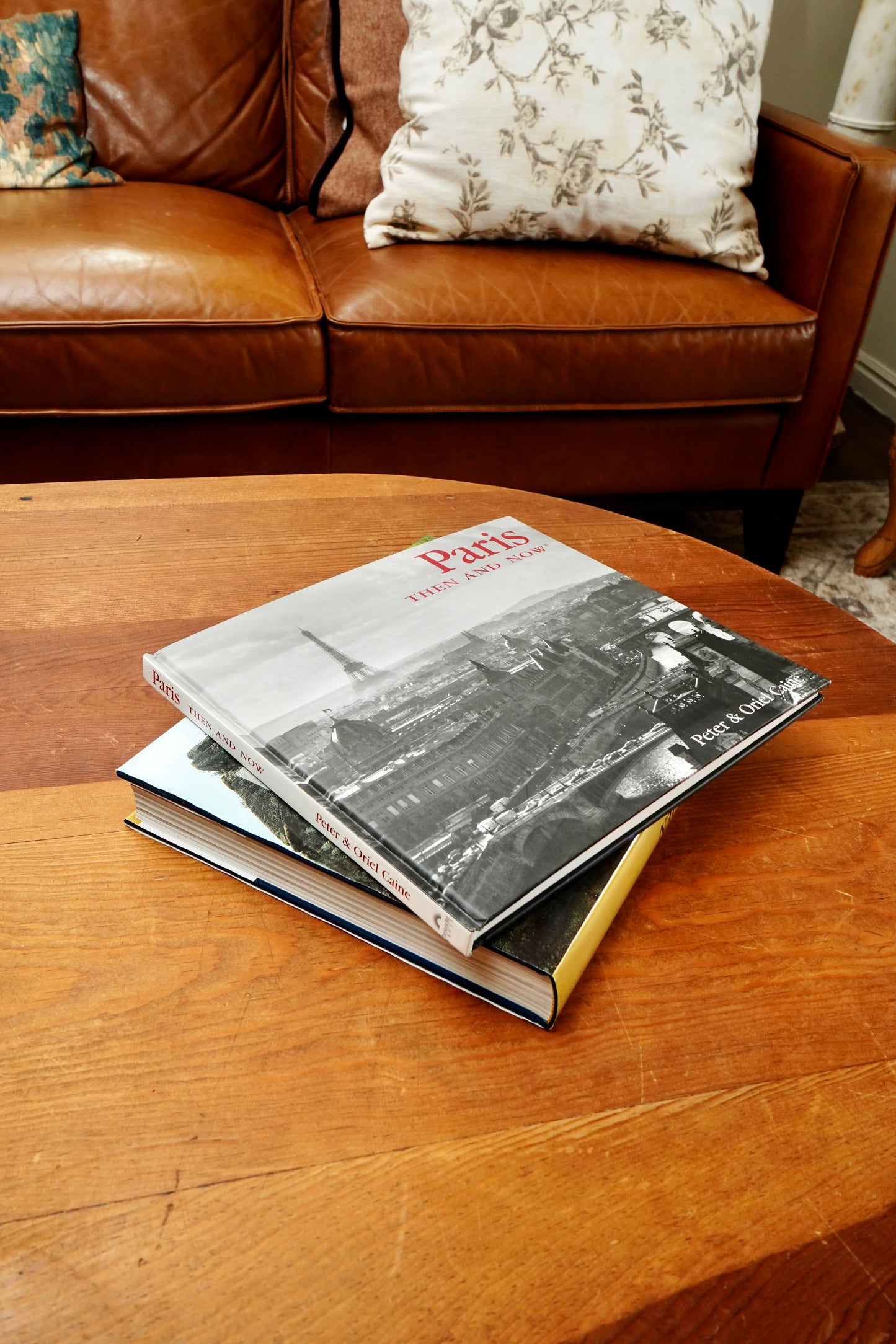 Paris Then and Now Coffee Table Photography History Book Peter & Oriel Caine Hardcover