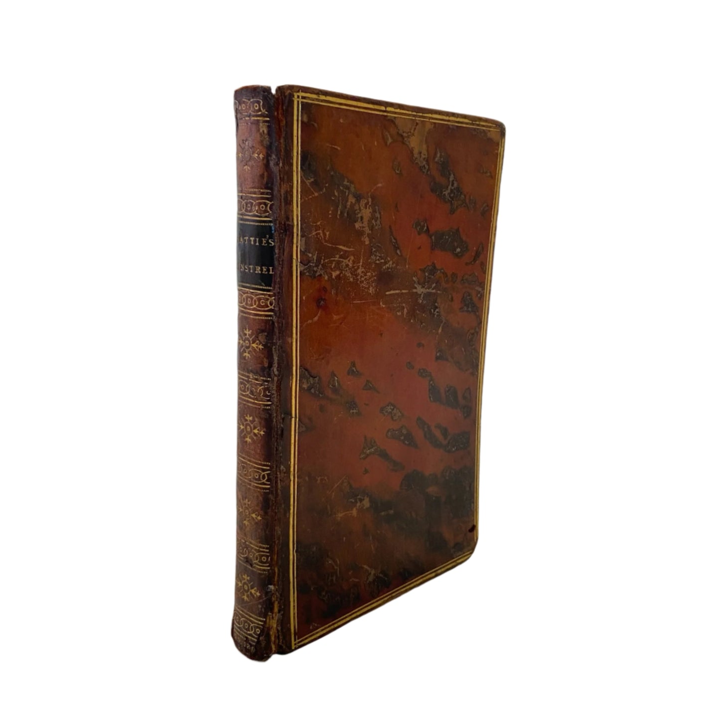 1807 "The Minstrel" Full Brown Calf Leather Book