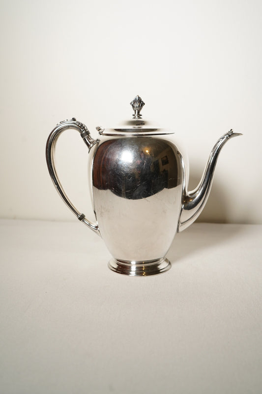 Early 20th Century Silver Plated Georgian Revival Teapot by Home Decorators Inc.
