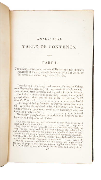 Antique Richard Hele Select Offices of Private Devotion 1833 Full Morocco