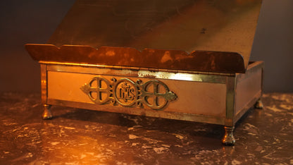 *RESERVED* Antique Brass Adjustable Bible Book Stand