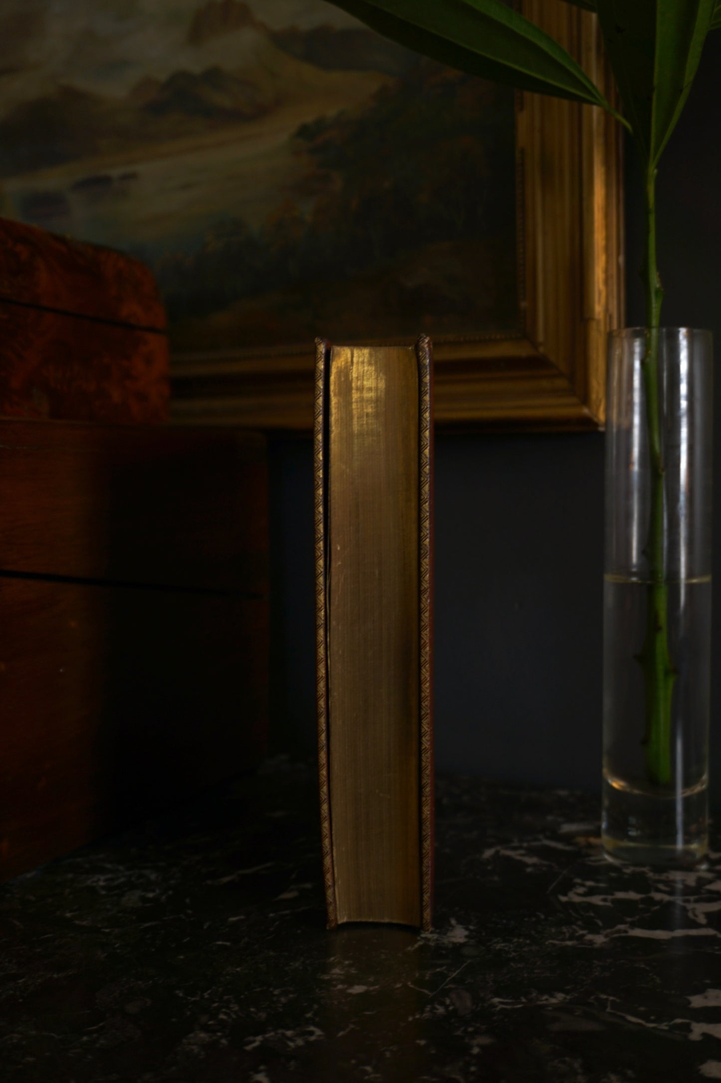 1839 "The Roman Poets of the Republic" Brown Full Leather Book