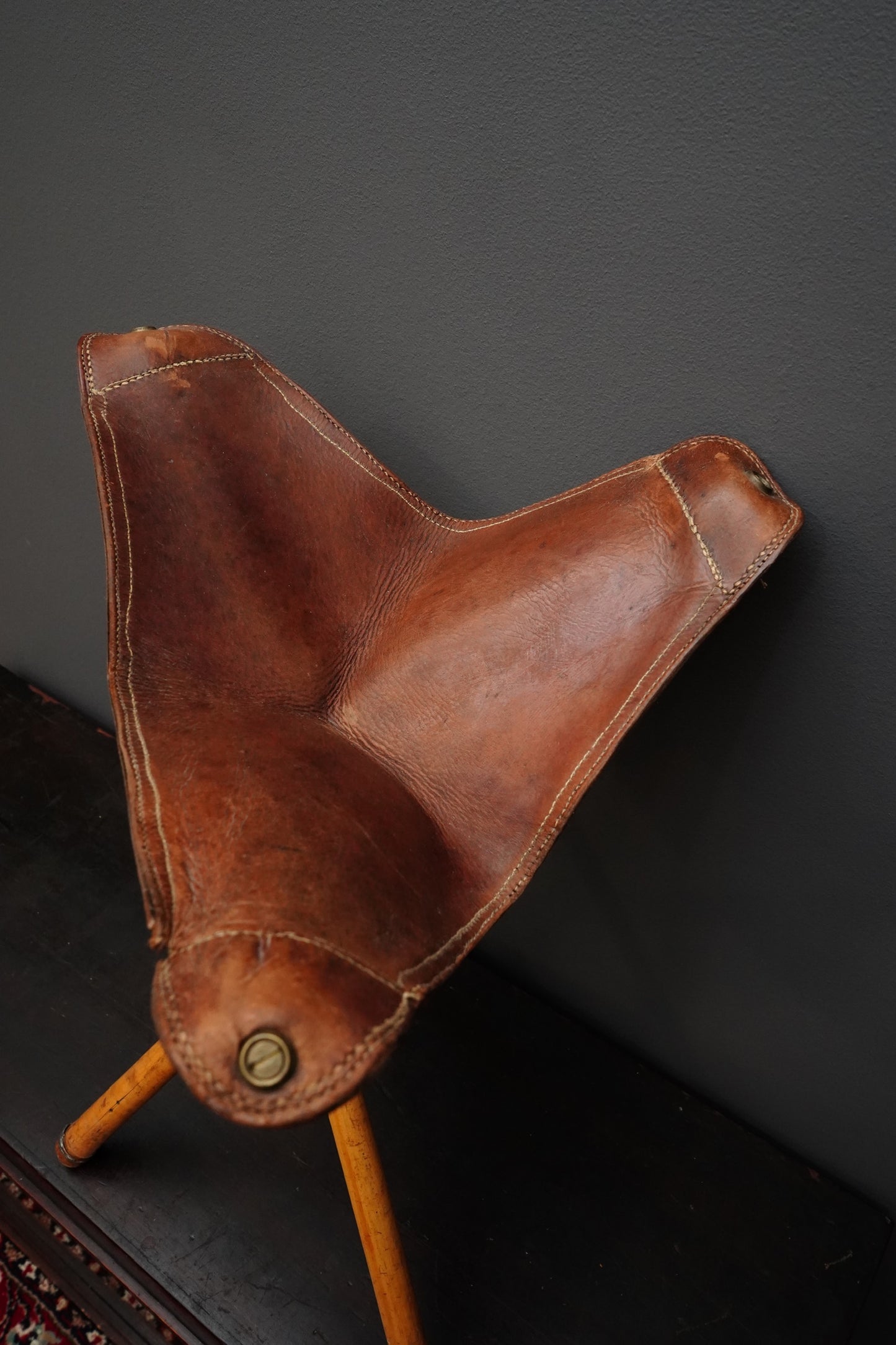 Vintage British Artist Paint Kit with Folding Stool, Easel, Palette and Paint Box