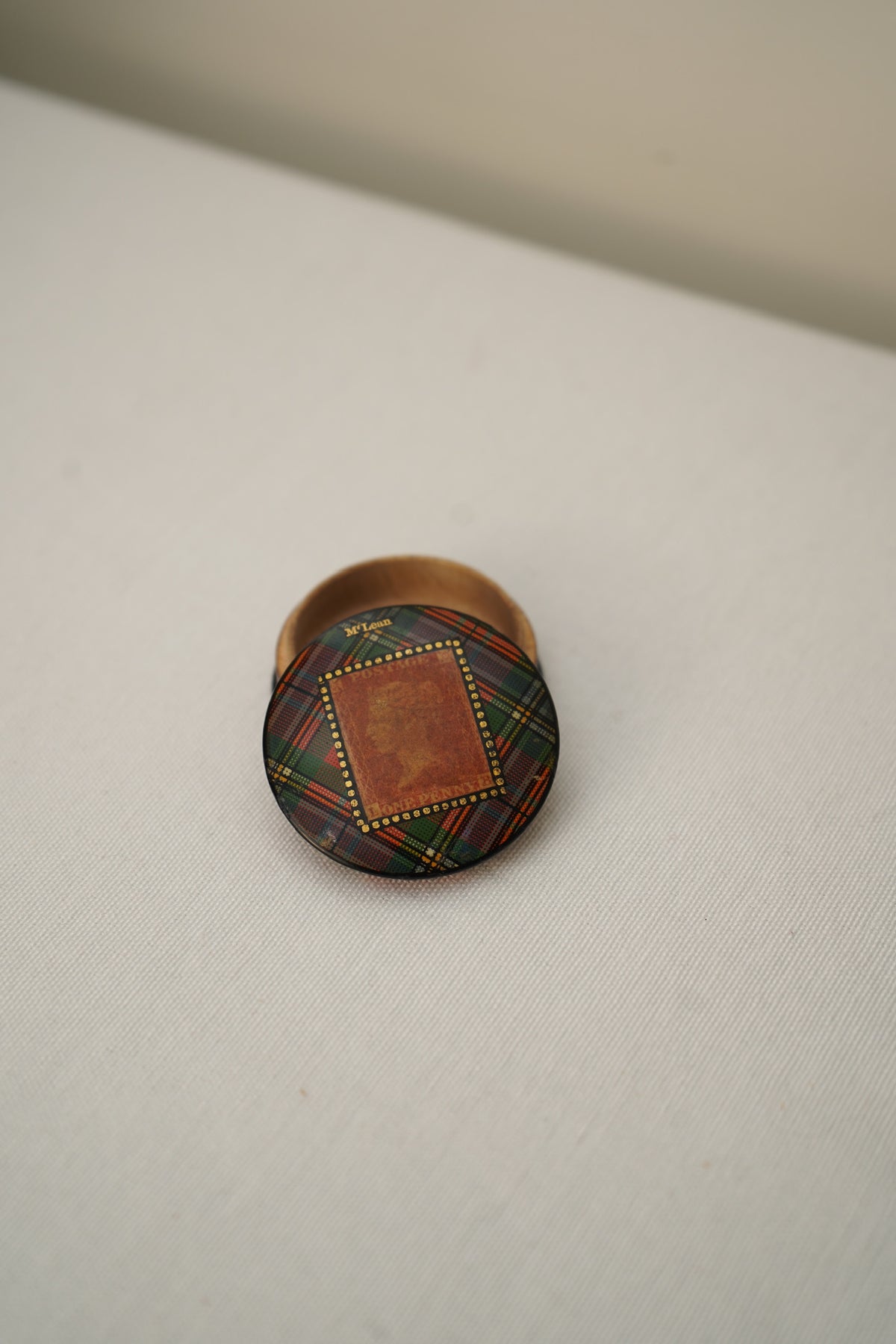 Victorian Scottish Tartanware Stamp Boxes with Queen Victoria Motifs, M'Lean